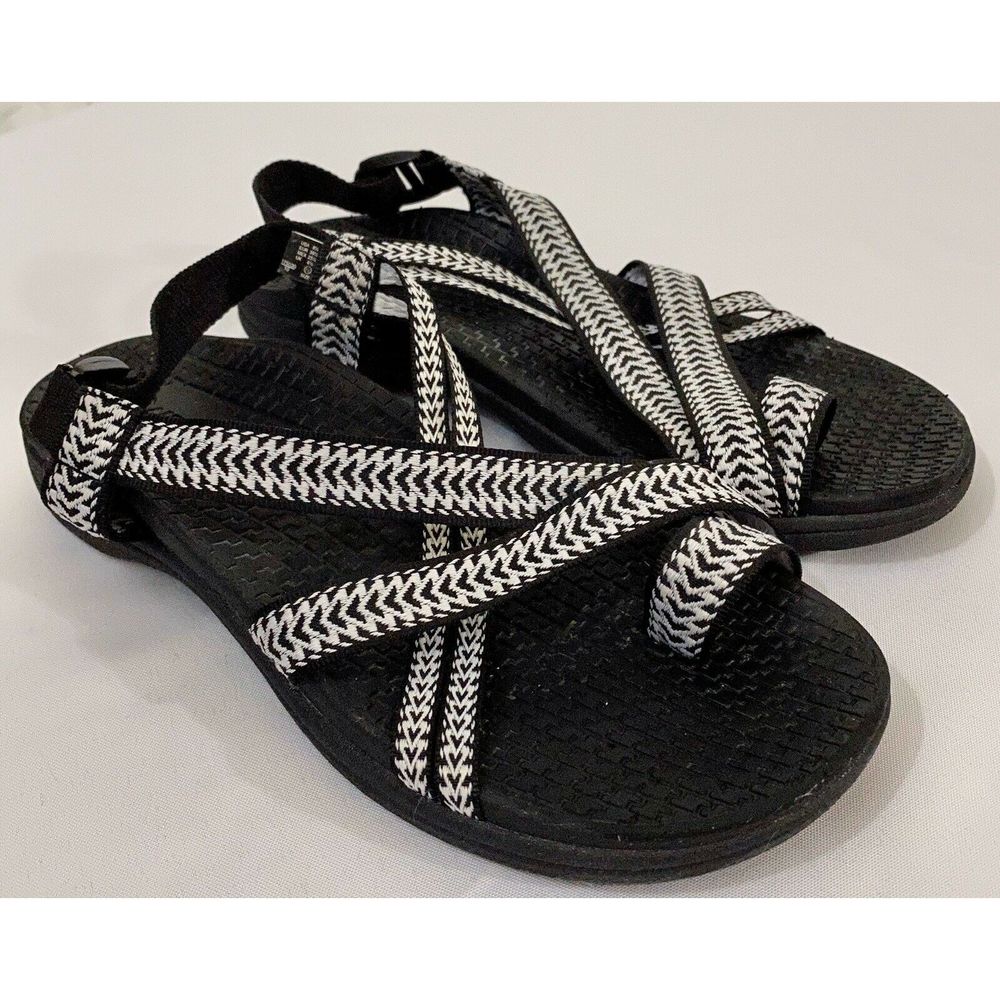 Airwalk Women’s Black/White Sport Sandals Size 8.5